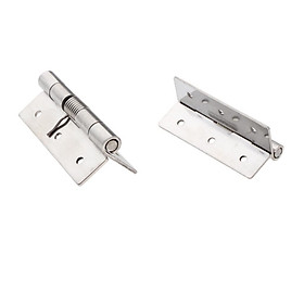 2PCS   Stainless   Steel   Spring   Loaded   Door   Hinges   Automatic   Closing / Soft   Closer
