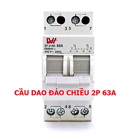 Át Chuyển Đổi 2 Nguồn Điện Công Suất 2P 63A Dùng Thay Cầu Dao Đảo Chiều Dạng Aptomat LW Cấu Tạo Công Tắc 3 Vị Trí - Dùng Để Thay Thế Sản Phầm Cầu Dao Đảo Chiều 2P 63A Dạng Dao Cắt Cổ Điển- át đảo chiều