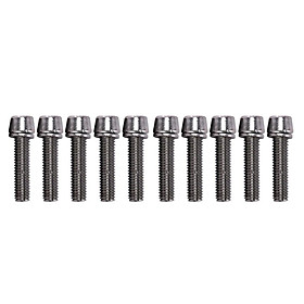 10pcs Alloy Bike Bolts Screw with Washers Gasket for Bike Bicycle Stem M5/M6x20mm Allen Hex Tapered Bolt
