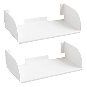 Combo 2 Kệ Sách Treo Tường Smlife Chữ D 45 (45 x 25 x 15 cm) - Đen