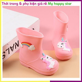 Boot bốt ủng đi mưa cho bé trai và bé gái dễ thương