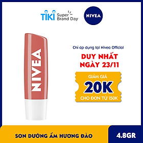 Son Dưỡng Ẩm Nivea Hương Đào 85031 (4.8g)