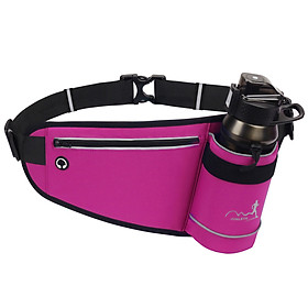 Outdoor Sports Hydration Waist Belt Bag with Water Bottle Holder for Jogging Running Hiking Camping Cycling Walking