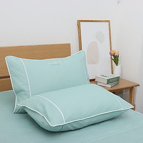 Vỏ Gối Nằm Chần bông K-Bedding by Everon chất vải Ice-Tencel KNTS 45x65cm thoáng mát, kháng khuẩn (1 cặp)