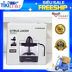 Máy Vắt Cam Thế Hệ Mới Locknlock Citrus Juicer EJJ246BLK 0.9L (Model New) - Hàng Chính Hãng