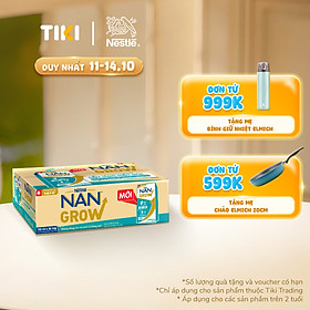 Thùng sữa bột pha sẵn Thực phẩm bổ sung Nestlé NANGROW 9(4x110ml) sữa mát công thức từ Thụy Sĩ với 100% Canxi giúp bé cao lớn vượt trội dành cho bé từ 1 tuổi