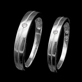 Nhẫn Đôi Bạc Hiểu Minh NC585