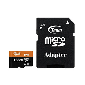 Mua Thẻ nhớ 128GB Micro SDXC Team Group 500x upto 80MB/s + Adapter (cam) – Hàng Chính Hãng