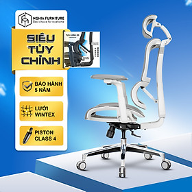 Mua Ghế công thái học Nghia furniture LUMBAR - Ghế xoay văn phòng làm việc nhiều tính năng khủng