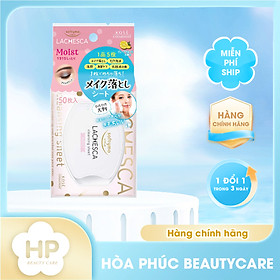 Khăn Giấy Tẩy Trang Lachesca Giúp Dưỡng Ẩm Da Softymo Lachesca Cleansing Sheet N Moist 50 Tờ / Hộp