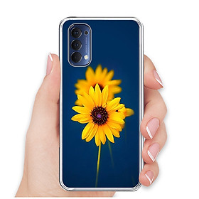 Ốp lưng dẻo cho điện thoại OPPO RENO4 - 0340 SUNFLOWER07 - Hàng Chính Hãng