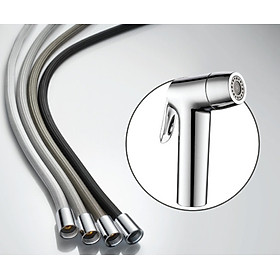 Mua Bộ dây xịt vệ sinh màu Chrome(dây đan vải)  dài 1.2m  hiệu Trevi