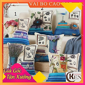 Mua Gối Tựa Lưng | Gối Tựa Sofa  Gối Vuông Trang Trí In Hoạt Tiết Hoa Lá Hiện Đại Kích Thước 45x45cm