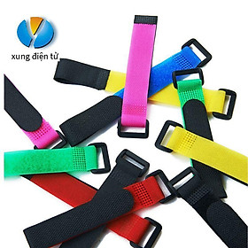Giao hàng nhanh dây buộc cáp có khóa với dây đeo Velcro 20 * 300mm - Dải màu hồng 20x300mm10