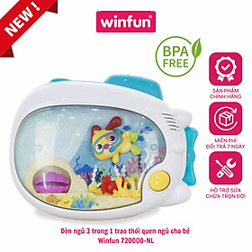 Đèn ngủ 3 chức năng, 2 chế độ nhạc - ru ngủ cho bé từ 0 tháng tuổi Winfun 720000-NL