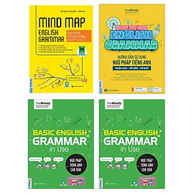 COMBO 3 QUYỂN SÁCH NGỮ PHÁP TIẾNG ANH ( Ngữ pháp tiếng anh căn bản - Hướng dẫn sử dụng ngữ pháp tiếng Anh - Mindmap English Grammar Ngữ pháp tiếng Anh bằng sơ đồ tư duy)