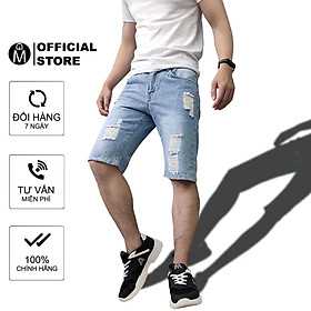 Quần short jean nam MĐ Q416 phong cách trẻ trung, loại tốt