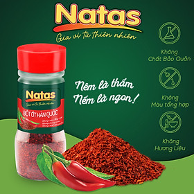 Bột ớt Hàn Quốc Natas Hũ 45g-Bột Gia Vị Tiện Lợi