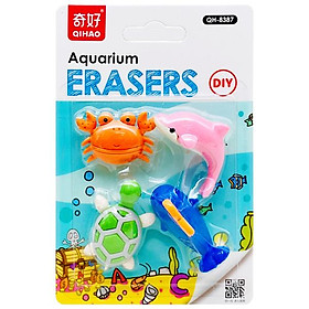 Vỉ Gôm Tẩy Aquarium DIY - Qihao QH8387 - Mẫu 2