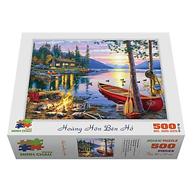 Bộ ghép hình hộp 500 mảnh-Hoàng Hôn Bên Hồ