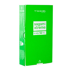 Bao cao su Sagami Green gân gai hộp 10 bao nhập khẩu  Nhật Bản