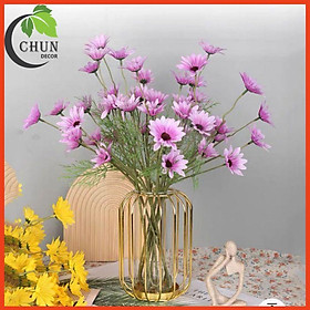 Mua Lọ Hoa Decor Bình Hoa Để Bàn Khung Sắt Lõi Thuỷ Tinh Nhiều Mẫu Hoa Trang Trí Bàn Kệ Tủ