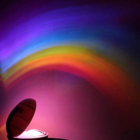Small Rainbow Projection Lamp LED Colorful Night Light Creative Children Room Decoration