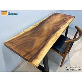 Mua Bàn Gỗ Me Tây Nguyên Tấm  Bàn Học Gỗ Me Tây  Bàn Làm Việc Gỗ Me Tây  Bàn Cafe Gỗ Me Tây Dài 1 5m Rộng 52cm Dày 5cm