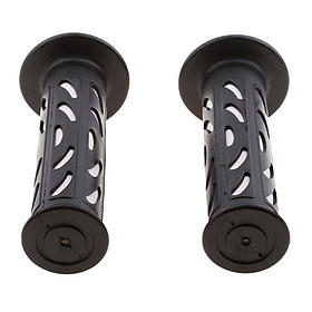 22mm Hand Grips Handle Bar For Motorcycle Pit Dirt Bike ATV Quad Black