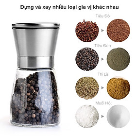 Dụng cụ xay tiêu nắp inox cao cấp