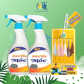 Combo Tẩy Mốc Quần Áo,Tẩy Mốc Tường,Tẩy Mốc Gioăng Cao Su Máy Giặt,Tẩy Mốc Nệm Gối Siêu Sạch,Tẩy Khe Cửa Ố Đen Dr.C 300ml