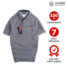 ÁO POLO NAM CỔ DỆT MÀU XÁM ALGPLO40