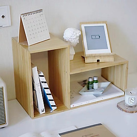Mua Kệ Sách Gỗ Để Bàn Làm Việc  Bàn Học  Kệ Trang Trí Chữ L Nhỏ Gọn  Dễ Dàng Lắp Ghép