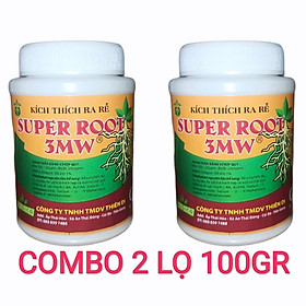 Combo 2 lọ kích ra rễ Super root 3MW chuyên dùng cho hoa lan và cây cảnh 100gr