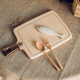 Mua Thớt gỗ chữ nhật có tay cầm - Làm bếp - Phụ kiện trang trí