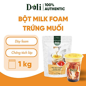 Bột Milk Foam Trứng Muối Déli túi 1KG [CHUYÊN SỈ] HSD: 18 tháng, tạo lớp váng sữa đẹp mắt với vị mằn mặn, thơm béo,..