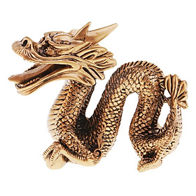 Hình ảnh sách Chinese Zodiac Dragon Wealth Lucky Statue Home furnishing articles