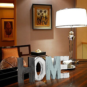 Home Letter Rustic Wood Freestand Gift Sign Table Decor Home Decor