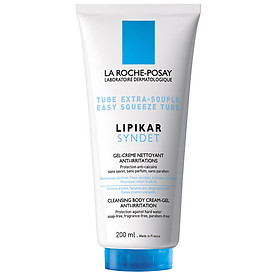 Sữa Rửa Mặt Và Tắm Cho Da Khô, Da Nhạy Cảm, Mẫn Ngứa La Roche-Posay Lipikar Syndet AP+ Cream (200ml)