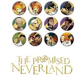 Combo 12 huy hiệu THE PROMISED NEVERLAND - MIỀN ĐẤT HỨA anime