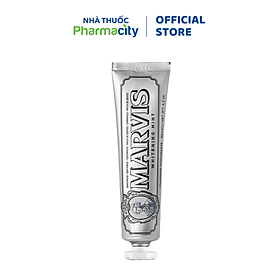 Kem Đánh Răng Marvis Whitening Mint Vị Bạc Hà hỗ trợ sạch mảng bám & trắng răng tự nhiên (85ml)