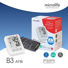 Máy đo huyết áp điện tử Microlife B3 AFIB Advanced, máy đo huyết áp cảnh báo đột quỵ model 2020