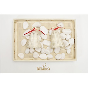Mua Quả chuông bằng mây trang trí cây thông Noel  hàng decor thủ công mỹ nghệ Bemiao shop