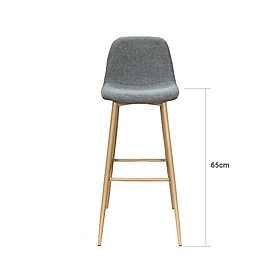 Mua Ghế quầy bar cao 65cm cho đảo bếp thân bọc vải bố CB2151