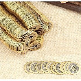 Mua Combo 30 xu tiền âm dương hút lộc bằng đồng thau DA158