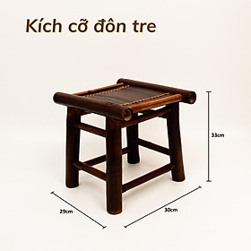 Mua Combo bàn ghế tre HOME MÂY nhỏ gọn đơn giản  phù hợp mọi không gian decor gia đình / ban công