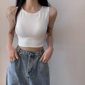 Áo Bra vải thun cotton mặc đi tập, đi chơi