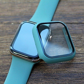 Mua Ốp case silicon siêu mỏng bề mặt kính cường lực bảo vệ 360 độ cho Apple Watch 40mm hiệu HOTCASE che phủ toàn bộ bề mặt (bảo vệ 2 chiều  chống vân tay  chống bám bẩn  cường lực 9H) - Hàng nhập khẩu