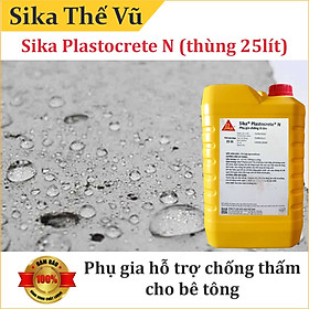 Phụ gia hỗ trợ chống thấm cho bê tông - Sika Plastocrete N (thùng 25lít)