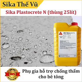 Mua Phụ gia hỗ trợ chống thấm cho bê tông - Sika Plastocrete N (thùng 25lít)